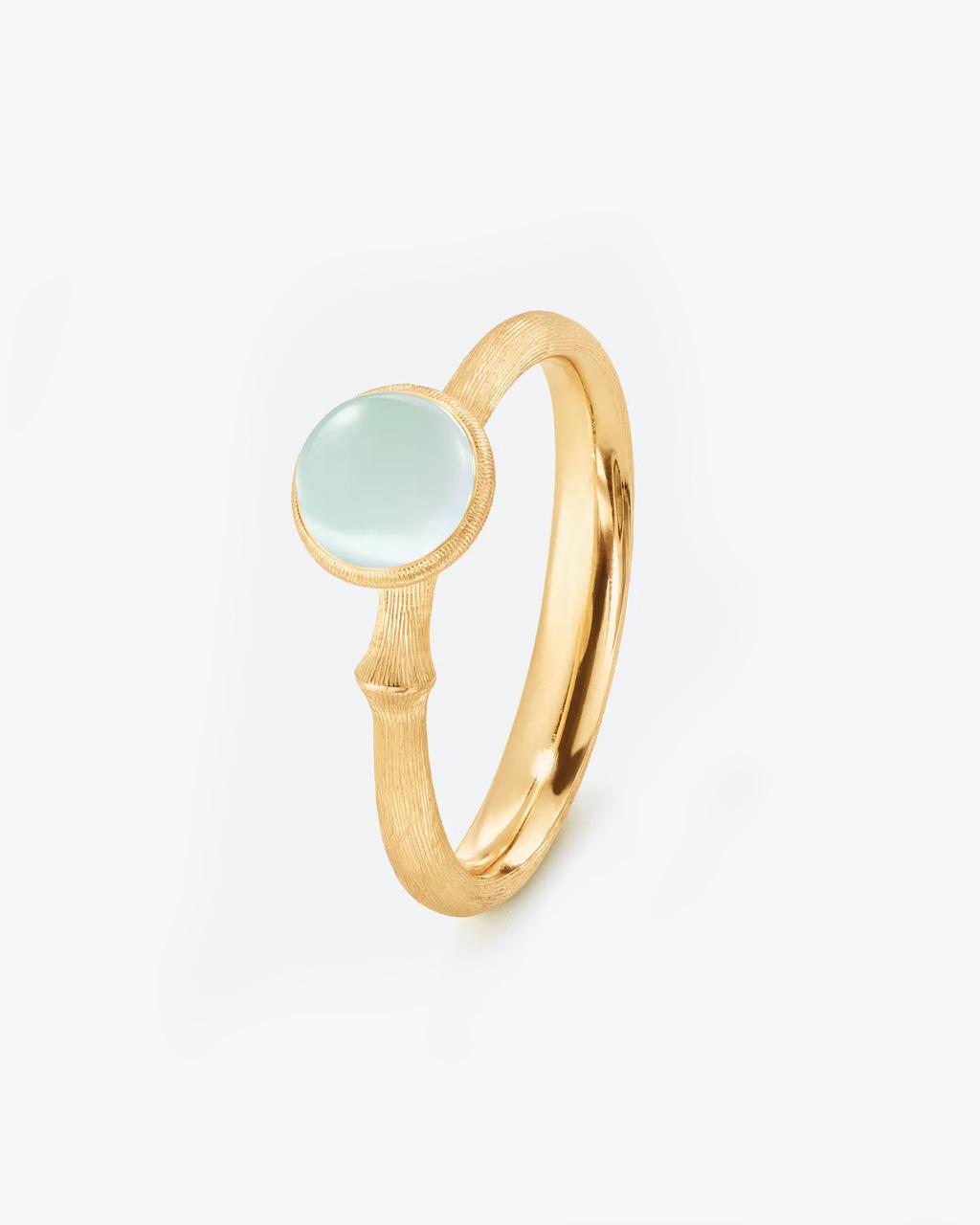 Ole Lynggaard 'Lotus' Aquamarine Ring - Tiny