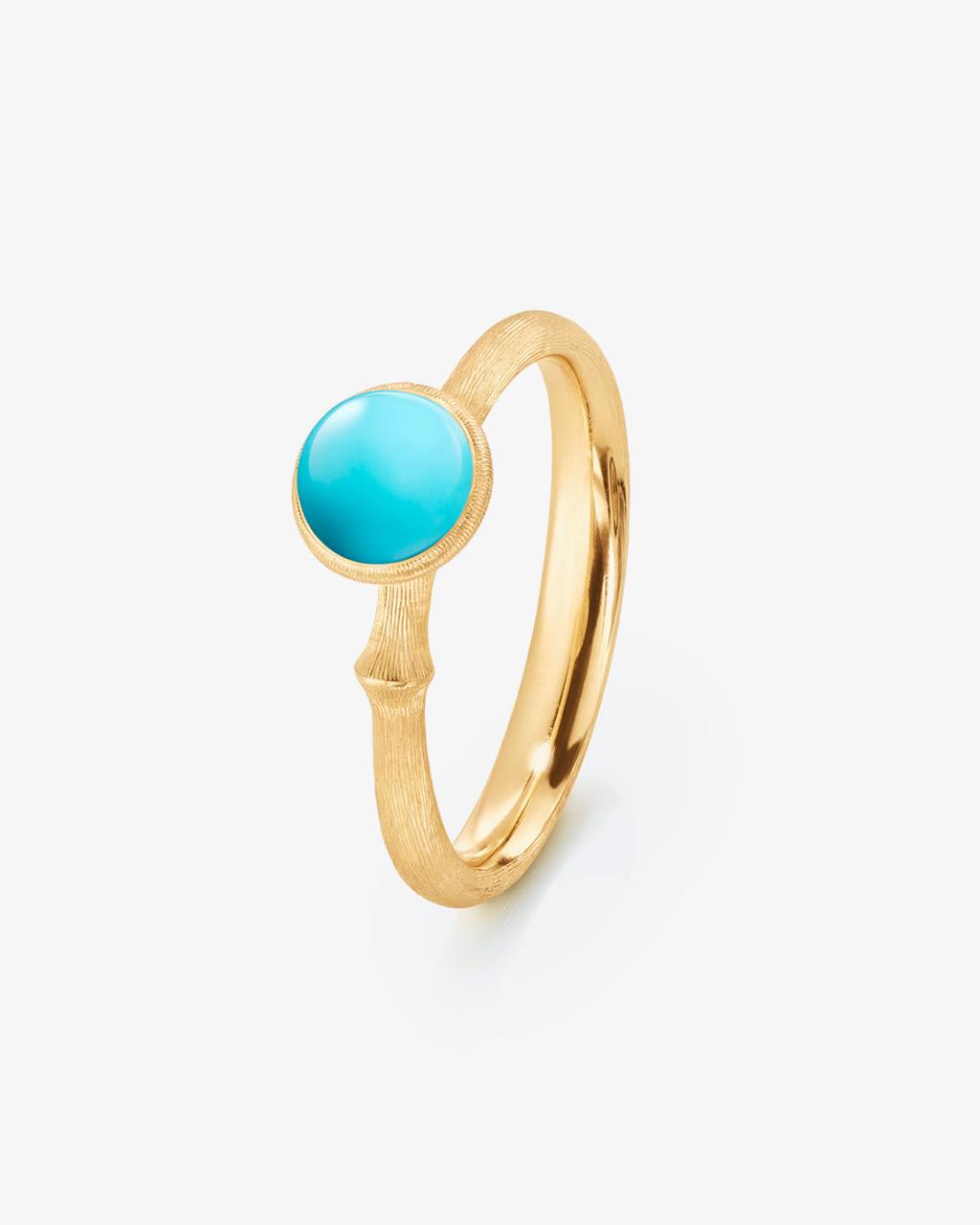 Ole Lynggaard 'Lotus' Turquoise Ring - Tiny