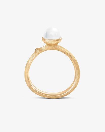 Ole Lynggaard 'Lotus' Pearl Ring - Tiny