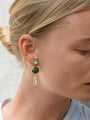 Ole Lynggaard 'Lotus' Turquoise Ear Studs