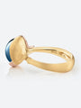 Ole Lynggaard 'Lotus' London Blue Topaz Ring - Size 1