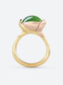 Ole Lynggaard 'Lotus' Serpentine & Diamond Ring - Size 3