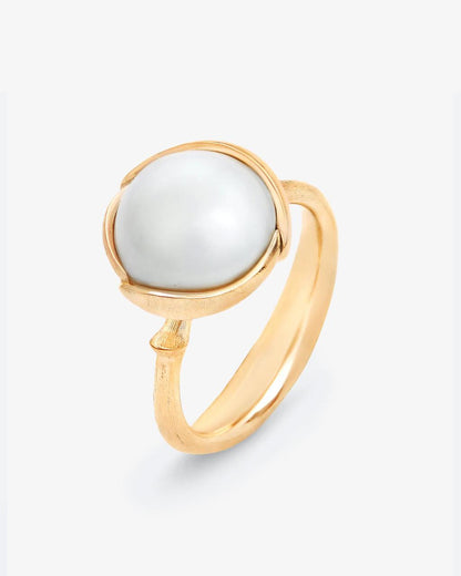 Ole Lynggaard 'Lotus' South Sea Pearl Ring - Small