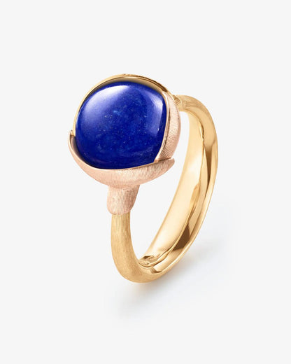 Ole Lynggaard 'Lotus' Lapis Lazuli Ring - Size 2