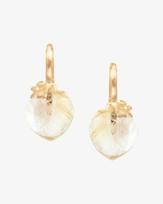 Ole Lynggaard Dew Drops Rutile Quartz Earrings Large